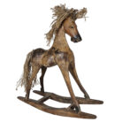 Sotran Dekorativ Carved Wooden Rocking Horse