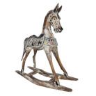Carved Wooden Rocking Horse