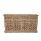 Wooden Geometric Sideboard