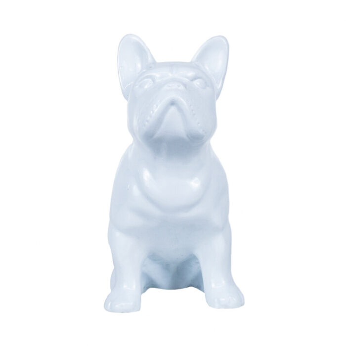 Modern White Frenchie Dog Ornament