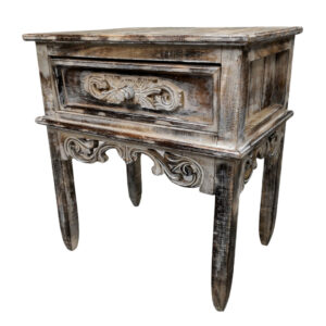 Brown Wooden Laguna Bedside Pedestal