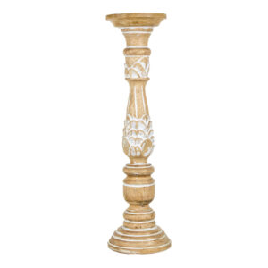 Wooden Rochelle Pillar Candle Stand