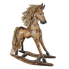 Carved Wooden Rocking Horse
