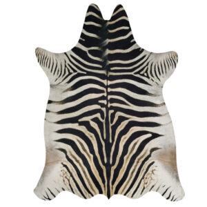 Zebra Printed Faux Hide Rug