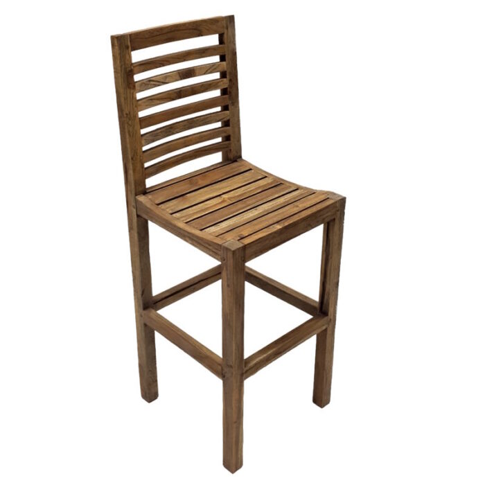 Wooden Triago Bar Stool