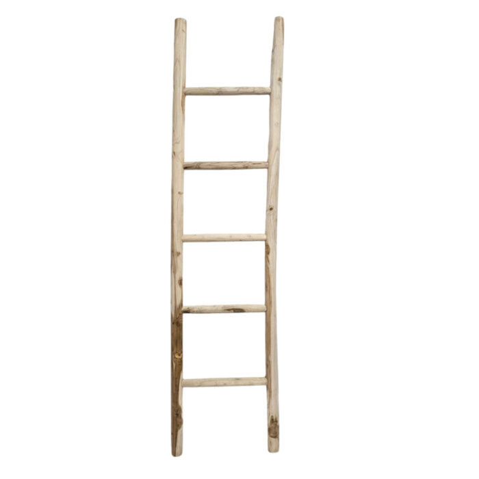 Teak Decorative Ladder Teak Decorative Ladder
