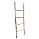 Natural wood blanket ladder
