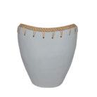 Ariana Decorative Terra and Rattan Vase