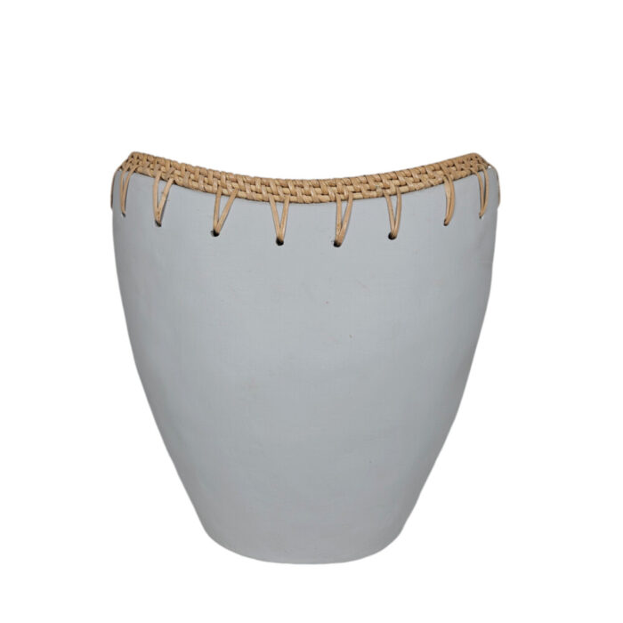 Ariana Decorative Terra and Rattan Vase Ariana Decorative Terra and Rattan Vase