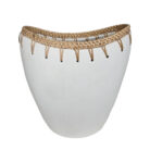 Ariana Decorative Terra and Rattan Vase