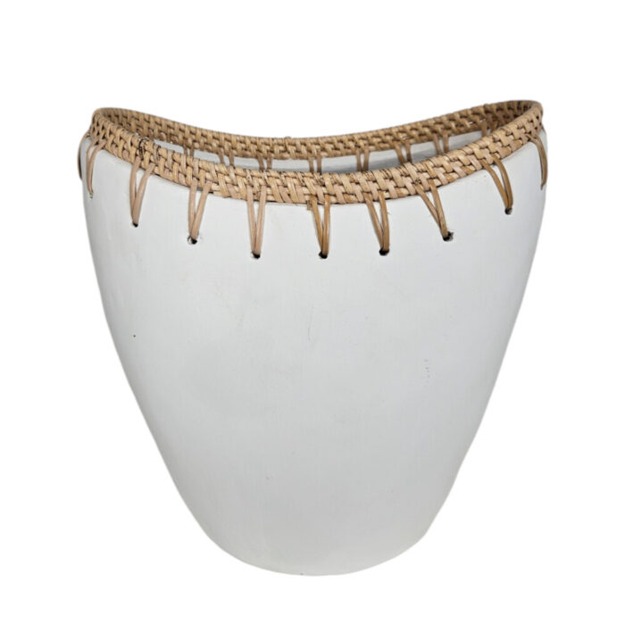 Ariana Decorative Terra and Rattan Vase Ariana Decorative Terra and Rattan Vase