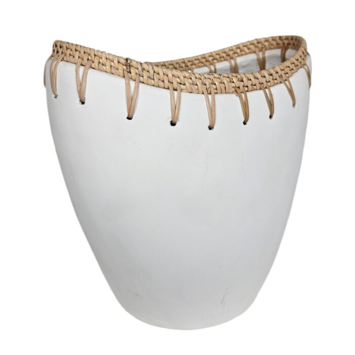 Ariana Decorative Terra and Rattan Vase Ariana Decorative Terra and Rattan Vase