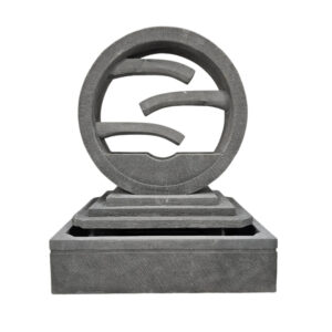 3 Tier Wheel Garden Stone Fountain