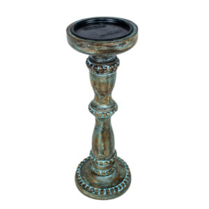 Wooden Ocatvie Pillar Candle Stand