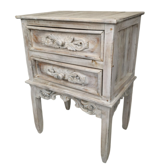 Wooden Laguna Bedside Pedestal