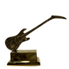 Golden Guitar Desk Decor