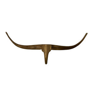 Wood Cow Head Wall Hanging