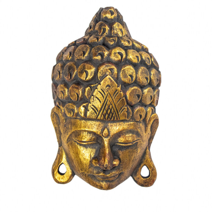 Golden Wooden Thai Buddha Mask