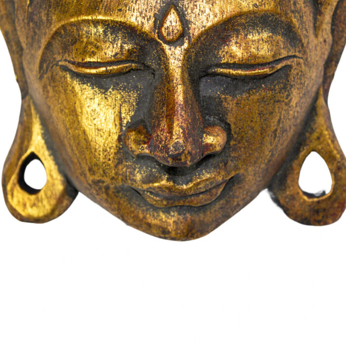 Golden Wooden Thai Buddha Mask