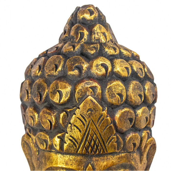 Golden Wooden Thai Buddha Mask