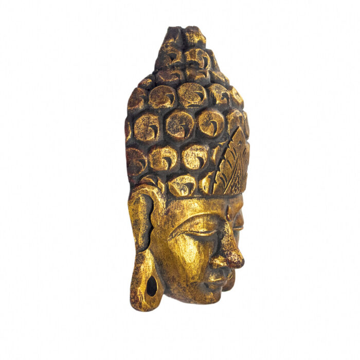 Golden Wooden Thai Buddha Mask