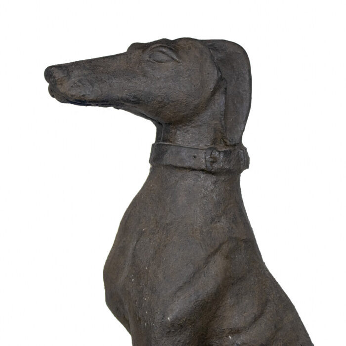 Grey Cast Greyhound Dog Statue Grey Cast Greyhound Dog Statue