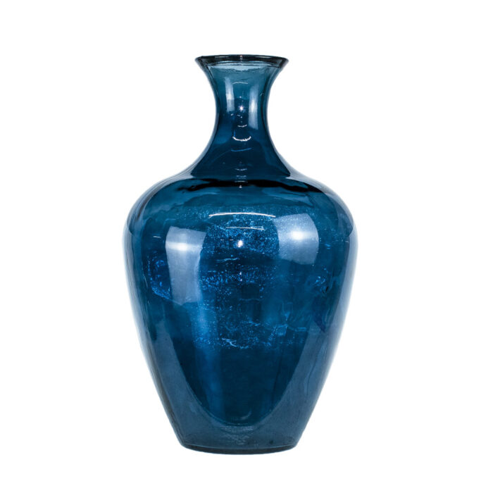 Teal Glass Vase Bottle Teal Glass Vase Bottle