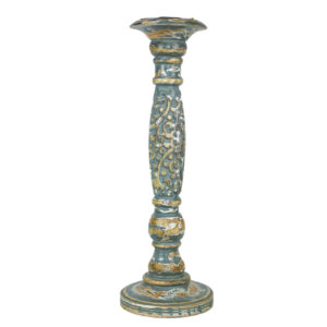 Wooden Mia Pillar Candle Stand