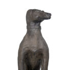Grey Cast Greyhound Dog Statue
