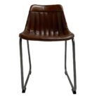 Retro Leather Dining Chair