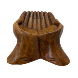 Carved Cupped Wooden Hands