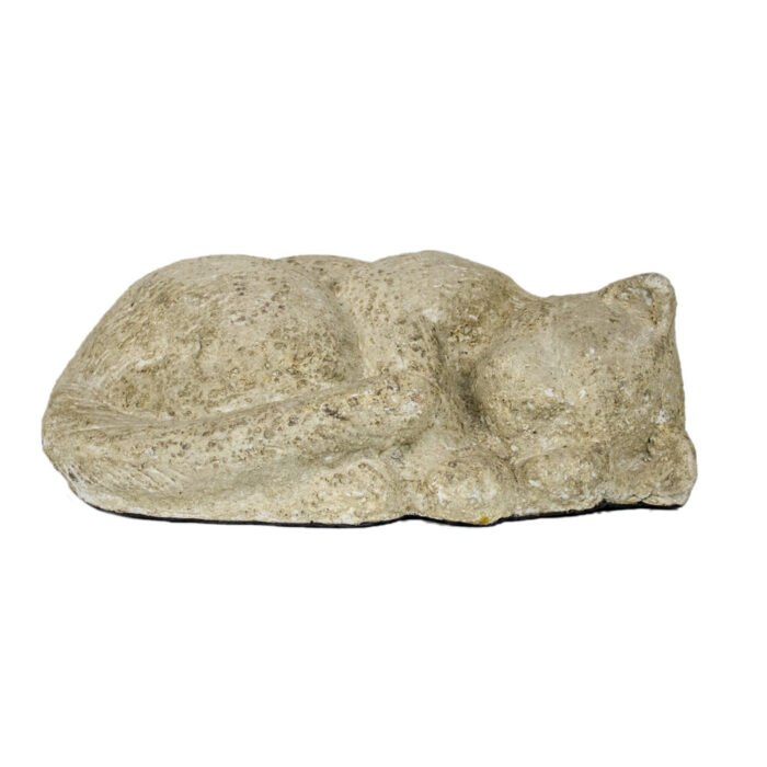 Pottery Sleeping Cat Statue Pottery Sleeping Cat Statue