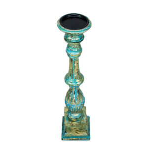 Wooden Juliet Pillar Candle Stand