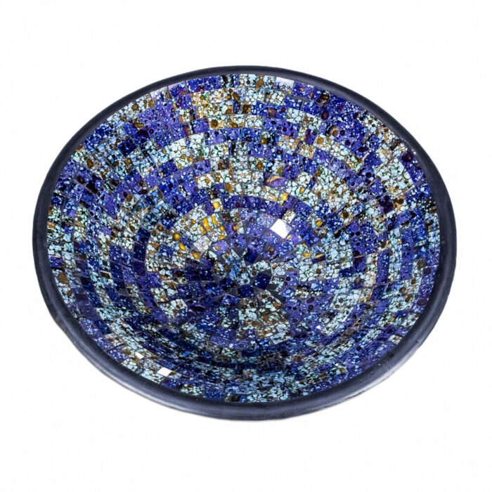 Pottery Blue Mosaic Bowl Pottery Blue Mosaic Bowl