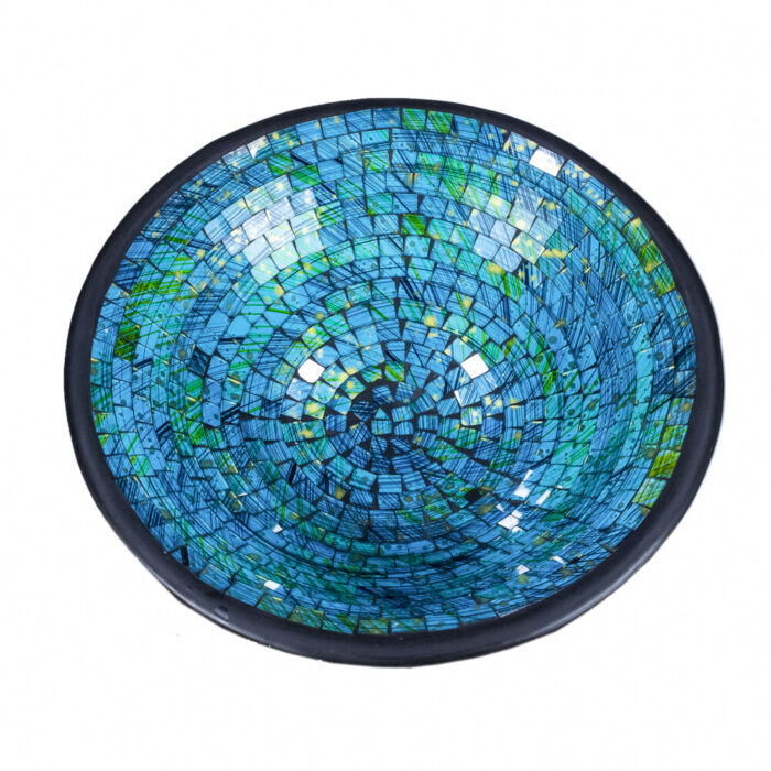 Pottery Blue Mosaic Bowl Pottery Blue Mosaic Bowl