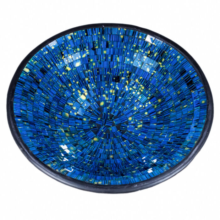 Pottery Blue Mosaic Bowl Pottery Blue Mosaic Bowl
