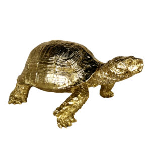 Gold Tortoise Sculpture
