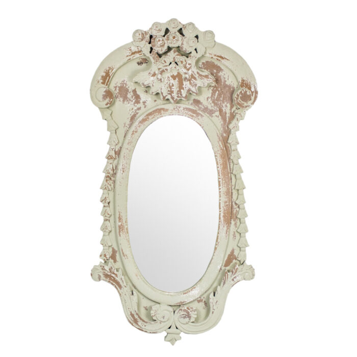French Wooden Camille Carved Wall Mirror