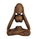 Carved Wooden Abstrak Sculpture