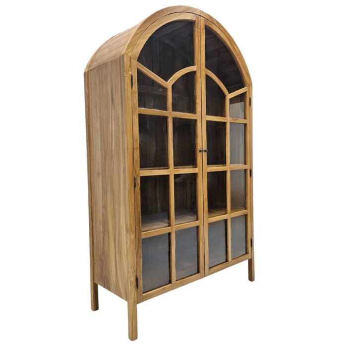 Arch-Teak-Display-Cabinet-Side Arch-Teak-Display-Cabinet-Side