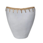 White accent vase for home