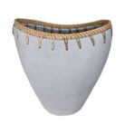 White tabletop vase