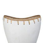 Rattan accent vase