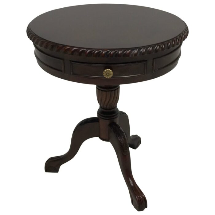 Mahogany Chippendale Drum Table With Drawers Mahogany Chippendale Drum Table With Drawers
