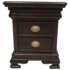 Mahogany Vanessa Low-Bedside Pedestal