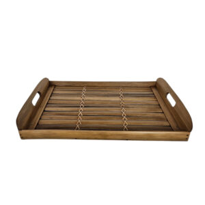Artisan bamboo tray