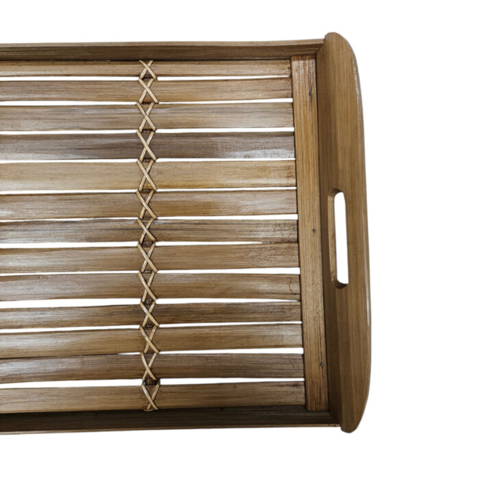 Natural bamboo tray