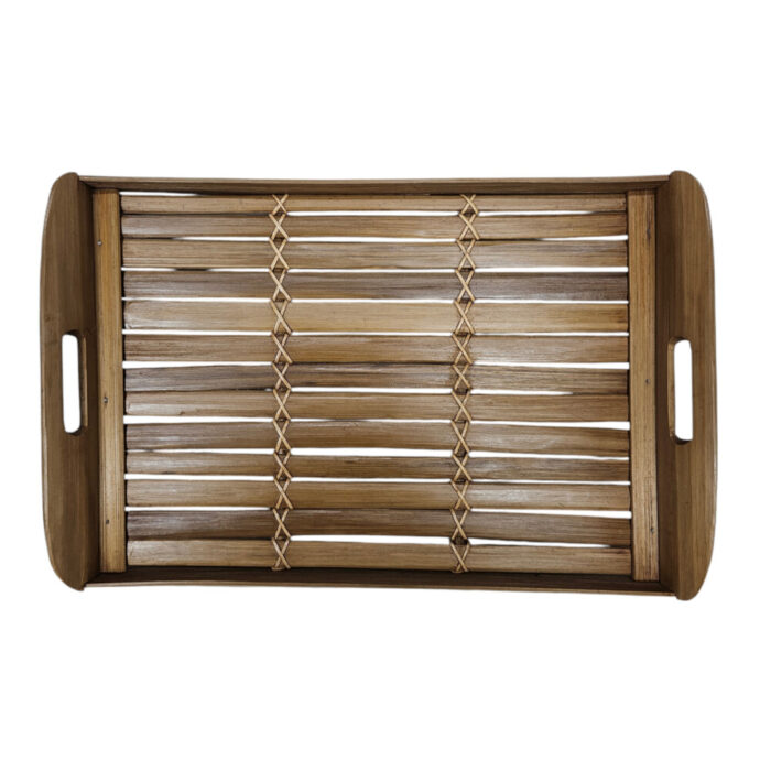 Natural bamboo tray