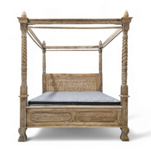 Bijou 4 Poster Teak Queen Bed
