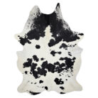 Black And White Genuine Cow Hide Rug